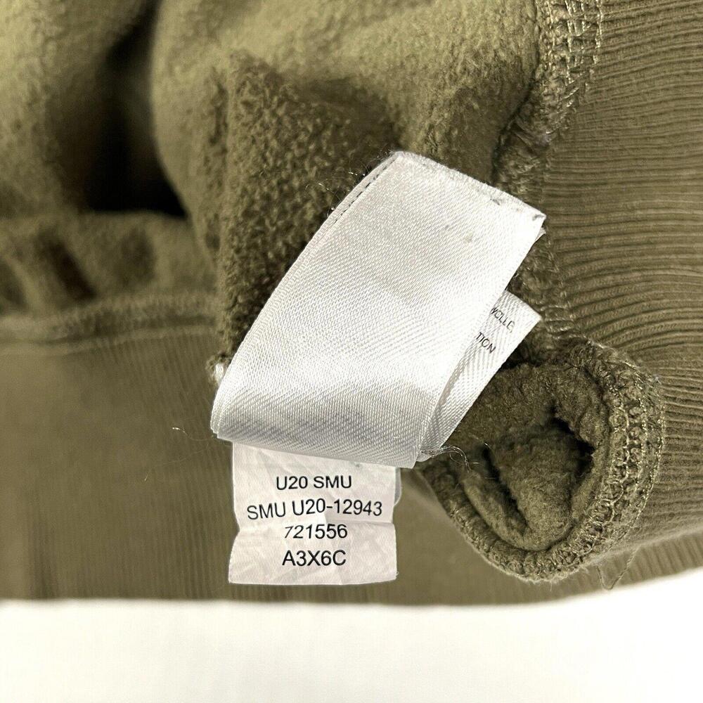 The North Face Pull Over Hoodie Bear Logo Spell Out Sz Medium M Green - Picture 6 of 9